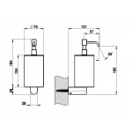 Gessi Rilievo Dozownik do Mydła ścienny biały 59513.031 / 59513031