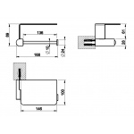 Gessi Rilievo Papiernica ścienna chrom 59449.031 / 59449031