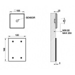 Gessi RILIEVO Sterownik ekektroniczny do baterii umywalkowej element zewnętrzny Chrom 59029.031 / 59029031