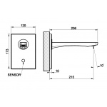 Gessi RILIEVO Wylewka elektroniczna Chrom 59107.031 / 59107031