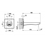 Gessi Rilievo Wylewka Wannowa Naścienna chrom 59103.031 / 59103031