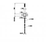 Gessi Słuchawka z wężem prysznicowym steel brushed 54127.239