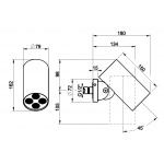 Gessi Spotwater 316 Głowica prysznicowa INTRECCIO Czarny 57211.707 / 57211707