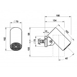 Gessi Spotwater 316 Głowica prysznicowa INTRECCIO Czarny 57213.707 / 57213707