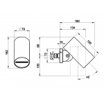 Gessi Spotwater 316 Głowica prysznicowa MECCANICA Czarny 57227.707 / 57227707