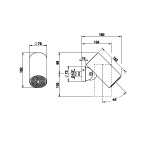 Gessi Spotwater 316 Głowica prysznicowa TRAME Czarny 57243.707 / 57243707