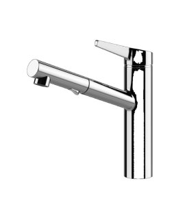 Gessi Thalium Bateria kuchenna z obrotową i wyciąganą wylewką Chrom 60536.031