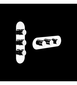 Gessi Tondo Bateria Wannowo-natryskowa Termostatyczna Podtynkowa chrom 43064.031 / 43064031