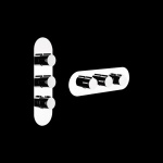 Gessi Tondo Bateria Wannowo-natryskowa Termostatyczna Podtynkowa chrom 43064.031 / 43064031