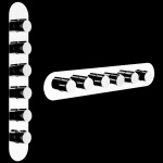 Gessi Tondo Bateria Wannowo-natryskowa Termostatyczna Podtynkowa chrom 43070.031 / 43070031