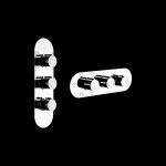 Gessi Tondo Bateria Wannowo-natryskowa Termostatyczna Podtynkowa chrom 43072.031 / 43072031