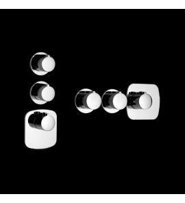Gessi Tondo Bateria Wannowo-natryskowa Termostatyczna Podtynkowa chrom 43234.031 / 43234031