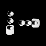 Gessi Tondo Bateria Wannowo-natryskowa Termostatyczna Podtynkowa chrom 43234.031 / 43234031