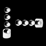 Gessi Tondo Bateria Wannowo-natryskowa Termostatyczna Podtynkowa chrom 43236.031 / 43236031
