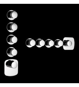 Gessi Tondo Bateria Wannowo-natryskowa Termostatyczna Podtynkowa chrom 43238.031 / 43238031