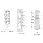 Gessi Tondo Bateria Wannowo-natryskowa Termostatyczna Podtynkowa chrom 43238.031 / 43238031
