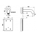 Gessi TRAME Mieszacz elektroniczny element zewnętrzny steel brushed 54314.239 / 54314239
