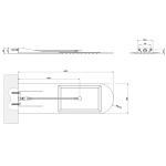 Gessi Tremillimetri Deszczownica ścienna mirror steel 33051.238 / 33051238