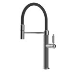 Gessi Venti 20 Bateria kuchenna obrotowa z wyciąganą wylewką Chrom 60634.031