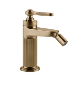 Gessi Venti20 Bateria bidetowa jednootworowa z korkiem warm bronze brushed pvd 65007.726