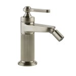 Gessi Venti20 Bateria bidetowa jednootworowa z korkiem finox brushed nickel 65007.149