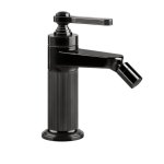 Gessi Venti20 Bateria bidetowa jednootworowa z korkiem black metal pvd 65007.706