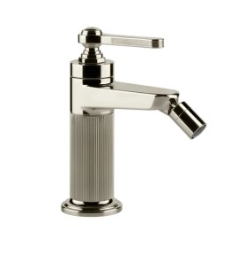 Gessi Venti20 Bateria bidetowa jednootworowa z korkiem nickel pvd 65007.720