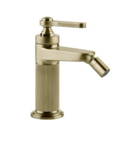 Gessi Venti20 Bateria bidetowa jednootworowa z korkiem brass brushed pvd 65007.727