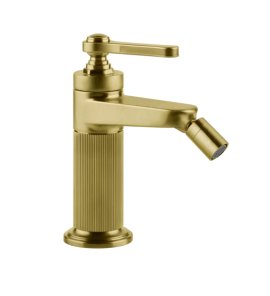 Gessi Venti20 Bateria bidetowa jednootworowa z korkiem gold brushed pvd 65007.716