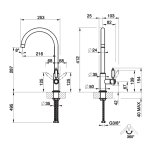 Gessi Venti20 Bateria kuchenna obrotowa wylewką Chrom 60620.031