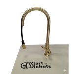   Gessi Venti20 Bateria kuchenna obrotowa z wyciąganą wylewką brass brushed pvd 60622.727 W MAGAZYNIE!!