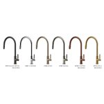   Gessi Venti20 Bateria kuchenna obrotowa z wyciąganą wylewką brushed gold 60622.716 W MAGAZYNIE