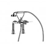 Gessi Venti20 Bateria wannowa 2-otworowa ze wspornikami chrom 65115.031