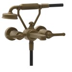 Gessi Venti20 Bateria wannowa ścienna z przełącznikiem wanna/prysznic antique brass 65113.713