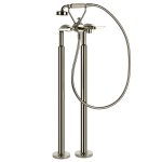 Gessi Venti20 Bateria wannowa wolnostojąca element zewnętrzny nickel pvd 65128.720