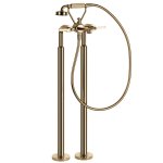 Gessi Venti20 Bateria wannowa wolnostojąca element zewnętrzny warm bronze pvd 65128.735