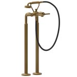 Gessi Venti20 Bateria wannowa wolnostojąca element zewnętrzny antique brushed 65128.713