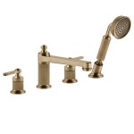 Gessi Venti20 Bateria wannowa 4-otworowa warm bronze brushed pvd 65045.726