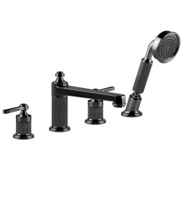 Gessi Venti20 Bateria wannowa 4-otworowa black metal pvd 65045.706
