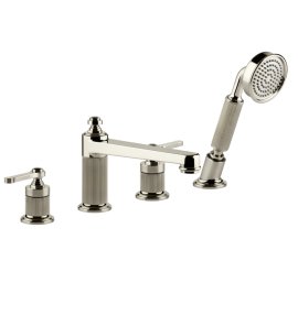 Gessi Venti20 Bateria wannowa 4-otworowa nickel pvd 65045.720