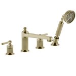 Gessi Venti20 Bateria wannowa 4-otworowa brass brushed pvd 65045.727