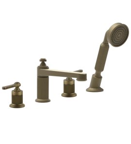 Gessi Venti20 Bateria wannowa 4-otworowa antique brass 65045.713