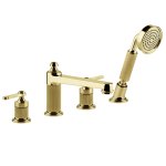 Gessi Venti20 Bateria wannowa 4-otworowa gold pvd 65045.246