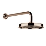 Gessi Venti20 Deszczownica Ø22,9 z ramieniem ściennym copper pvd 65148.030