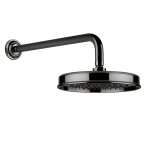 Gessi Venti20 Deszczownica Ø22,9 z ramieniem ściennym black metal pvd 65148.706