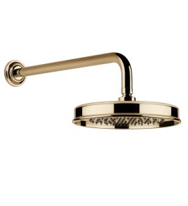 Gessi Venti20 Deszczownica Ø22,9 z ramieniem ściennym warm bronze pvd 65148.735