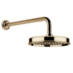 Gessi Venti20 Deszczownica Ø22,9 z ramieniem ściennym warm bronze pvd 65148.735