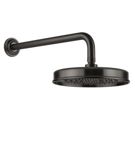 Gessi Venti20 Deszczownica Ø22,9 z ramieniem ściennym black metal brushed pvd 65148.707