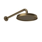 Gessi Venti20 Deszczownica Ø22,9 z ramieniem ściennym antique brass 65148.713