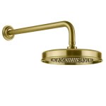 Gessi Venti20 Deszczownica Ø22,9 z ramieniem ściennym gold brushed pvd 65148.716